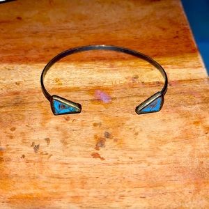 Beautiful Natural Stone and Silver Bracelet